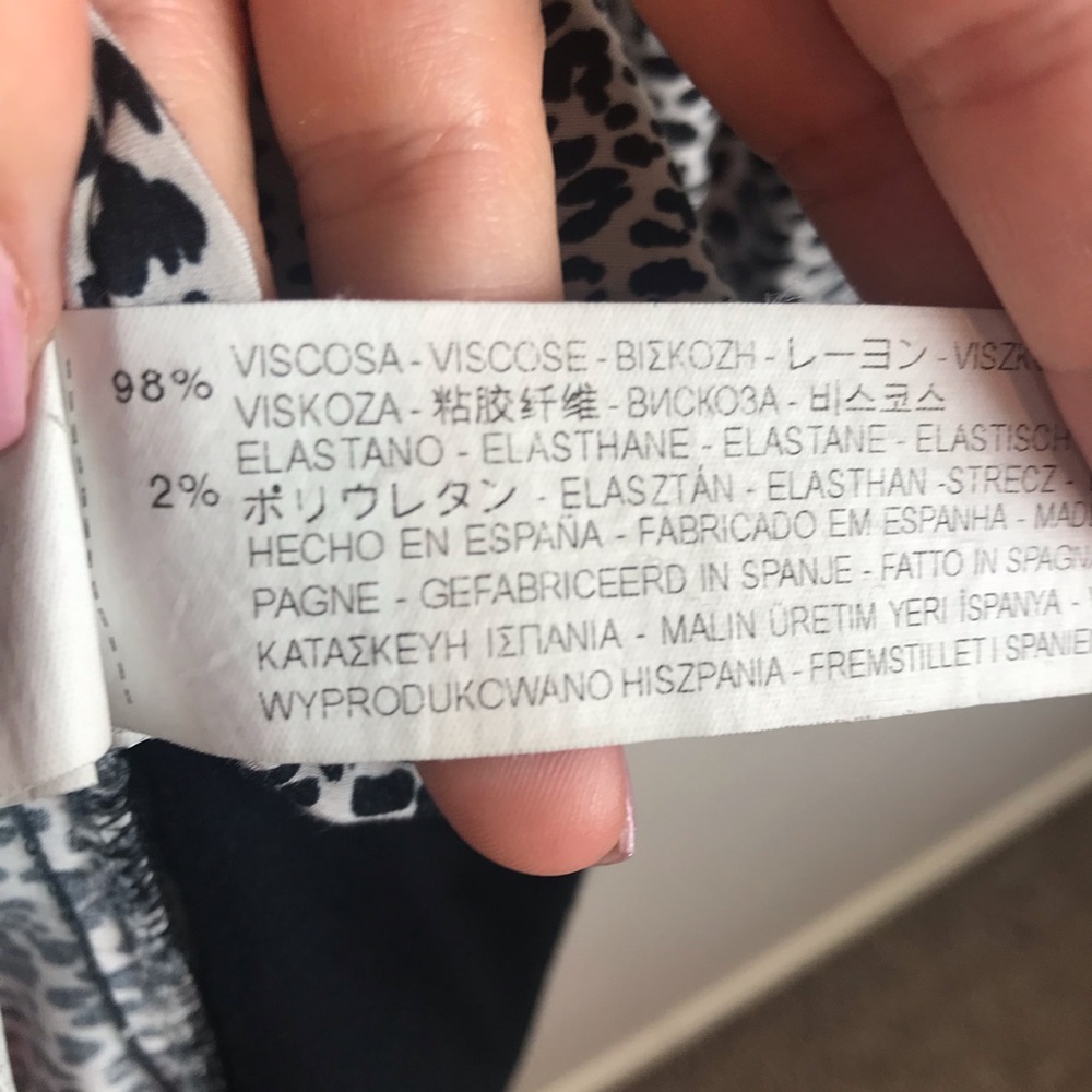 Zara Basic Lightweight Animal Print Top - image 5